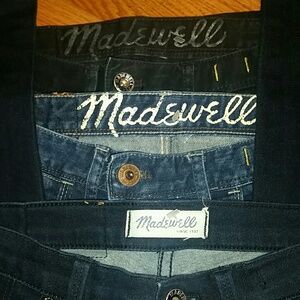 👖THREE(3) Madewell 👖(Black, blue, gray/black) ❣💕❤🙏 BRAND NEW!!!!!!!!!!!!